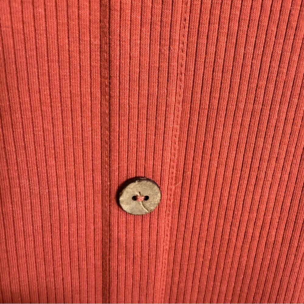 No Boundaries Ribbed Tank Dress Jr Size XL Coral Pink Above Knee Ruffled Trim - Picture 4 of 11